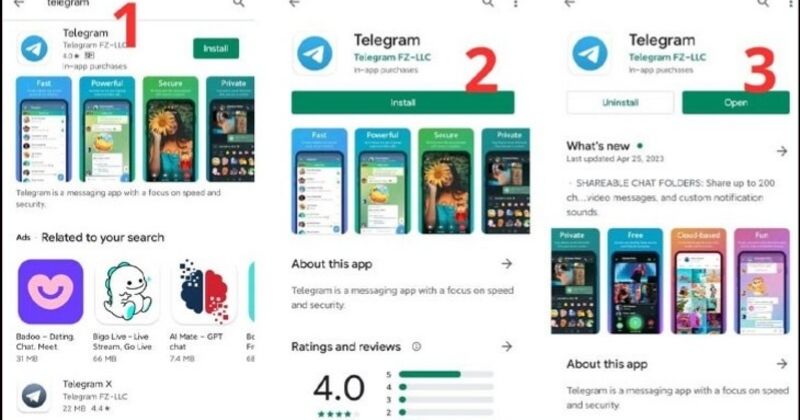 Tải Telegram APK Bản Mới Nhất 2026 (Sạch 100%, Cài Đặt Nhanh) 3 Hướng dẫn 3 bước cài đặt Telegram APK trên Android