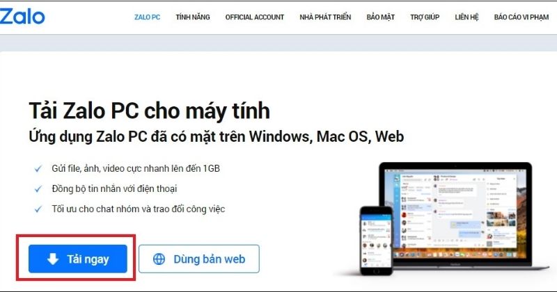 Link tải Zalo PC mới nhất