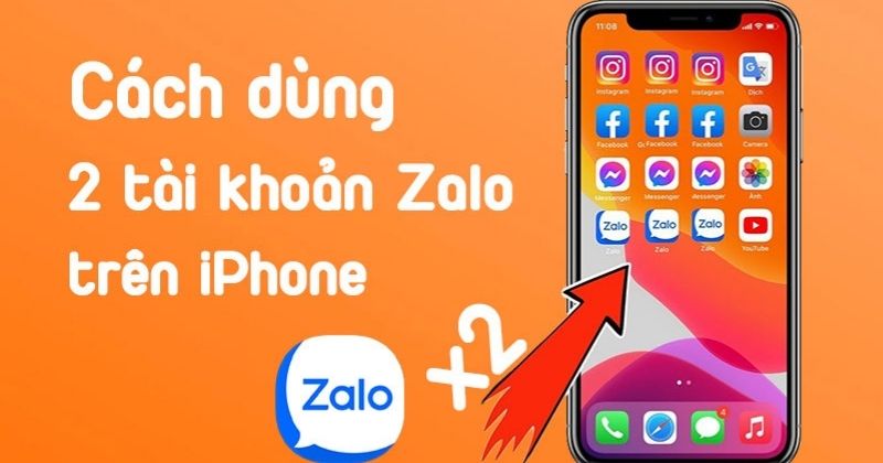 cách cài 2 zalo trên iphone